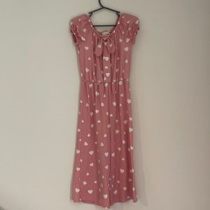 Lily Bleu girls pink and white jumpsuit 4T